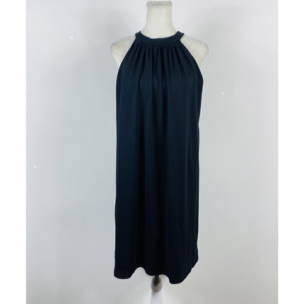 Susana Monaco Size Large High Neck Sleeveless Dress Black Little LBD